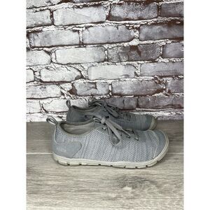 Keen Gray Textile Knit Lace Up Athletic Sneakers Shoes Women Sz 7M US/37.5EU